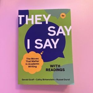 Norton “They Say, I Say” 5th Edition
